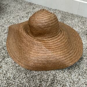 Straw Sun hat in tan by Madcaps